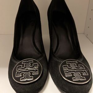 Tory Burch suede wedges size 11